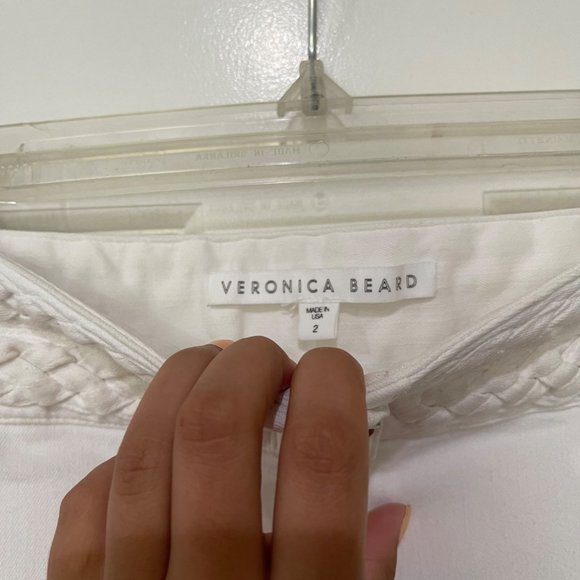 Veronica Beard Biscayne Braided-Waist Boot-Cut Jeans - Picture 4 of 5